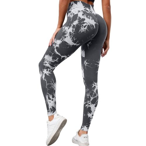 Neteson Scrunch Butt Leggings Damen High Waist Sport Leggings Booty Scrunch Lang Seamless Yoga Gym Hosen Push Up von Neteson