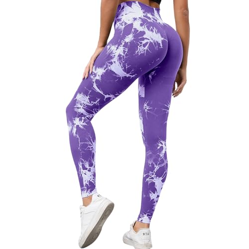 Neteson Scrunch Butt Leggings Damen High Waist Sport Leggings Booty Scrunch Lang Seamless Yoga Gym Hosen Push Up von Neteson