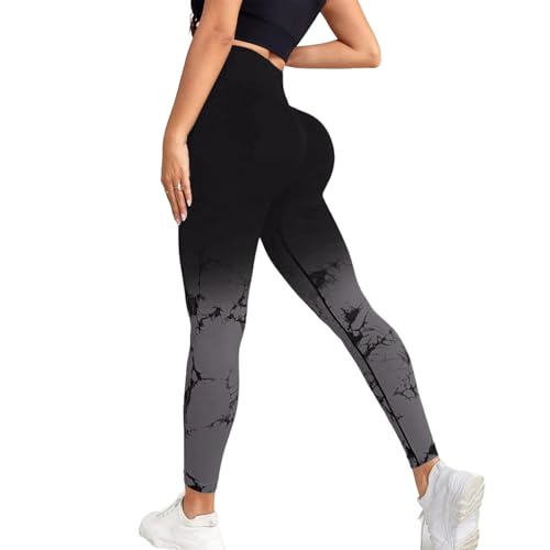 Neteson Scrunch Butt Leggings Damen High Waist Sport Leggings Booty Scrunch Lang Seamless Yoga Gym Hosen Push Up von Neteson