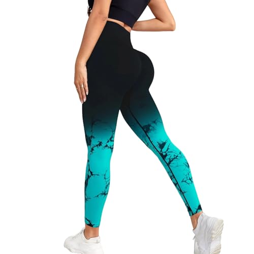 Neteson Scrunch Butt Leggings Damen High Waist Sport Leggings Booty Scrunch Lang Seamless Yoga Gym Hosen Push Up von Neteson