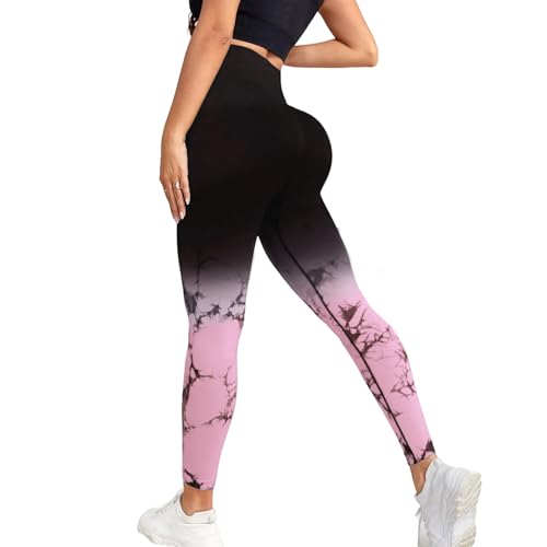 Neteson Scrunch Butt Leggings Damen High Waist Sport Leggings Booty Scrunch Lang Seamless Yoga Gym Hosen Push Up von Neteson