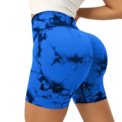 Neteson Scrunch Butt Sport Shorts Damen Hohe Taille Nahtlose Kurze Leggings Push Up Radlerhosen Blickdicht Gym Shorts Fitness Yoga Tights von Neteson