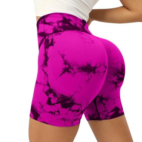 Neteson Scrunch Butt Sportshorts Damen Hohe Taille Nahtlose Kurze Leggings Push Up Booty Radlerhosen Blickdicht Gym Shorts Fitness Yoga Tights von Neteson