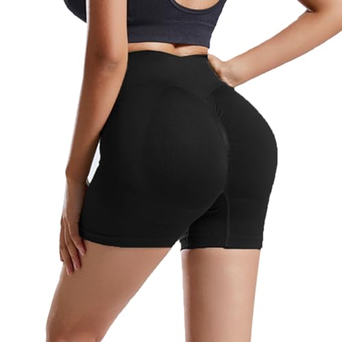 Neteson Scrunch Butt Sportshorts Damen Hohe Taille Nahtlose Kurze Leggings Push Up Booty Radlerhosen Blickdicht Gym Shorts Fitness Yoga Tights von Neteson