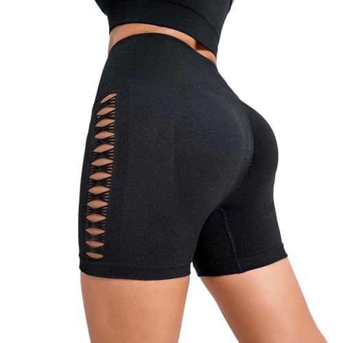 Neteson Scrunch Butt Sportshorts Damen Hohe Taille Nahtlose Kurze Leggings Push Up Booty Radlerhosen Blickdicht Gym Shorts Fitness Yoga Tights von Neteson