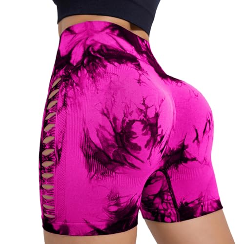 Neteson Scrunch Butt Sportshorts Damen Hohe Taille Nahtlose Kurze Leggings Push Up Booty Radlerhosen Blickdicht Gym Shorts Fitness Yoga Tights von Neteson