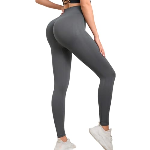 Neteson Sport Leggings Damen High Waist Blickdicht Scrunch Butt Leggings Push Up Booty Elastische Sporthose Jogging Hose Yoga Pants von Neteson