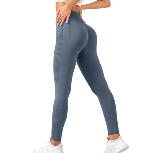 Neteson Sport Leggings Damen High Waist Blickdicht Scrunch Butt Leggings Push Up Booty Elastische Sporthose Jogging Hose Yoga Pants von Neteson