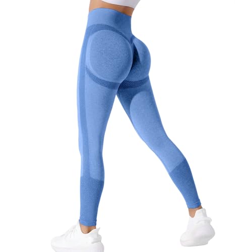 Neteson Sport Leggings Damen High Waist Blickdicht Scrunch Butt Leggings Push Up Booty Elastische Sporthose Jogging Hose Yoga Pants von Neteson