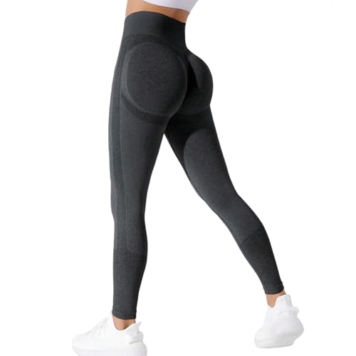 Neteson Sport Leggings Damen High Waist Blickdicht Scrunch Butt Leggings Push Up Booty Elastische Sporthose Jogging Hose Yoga Pants von Neteson