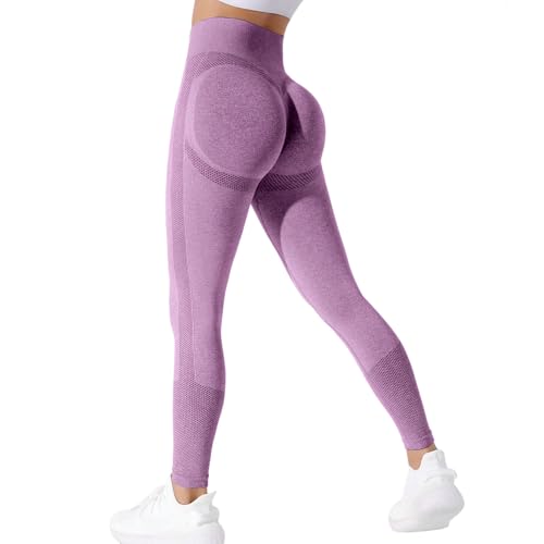 Neteson Sport Leggings Damen High Waist Blickdicht Scrunch Butt Leggings Push Up Booty Elastische Sporthose Jogging Hose Yoga Pants von Neteson