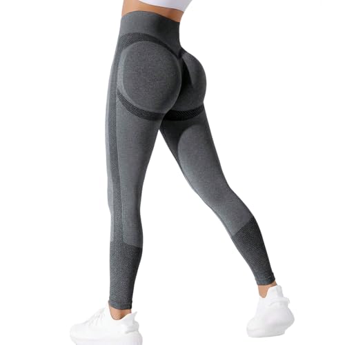 Neteson Sport Leggings Damen High Waist Blickdicht Scrunch Butt Leggings Push Up Booty Elastische Sporthose Jogging Hose Yoga Pants von Neteson