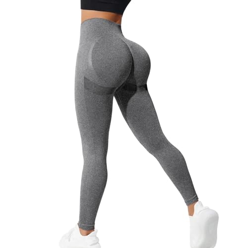 Neteson Sport Leggings Damen High Waist Scrunch Butt Leggings Push Up Blickdicht Leggins Booty Seamless Sporthose für Yoga Gym Hosen von Neteson