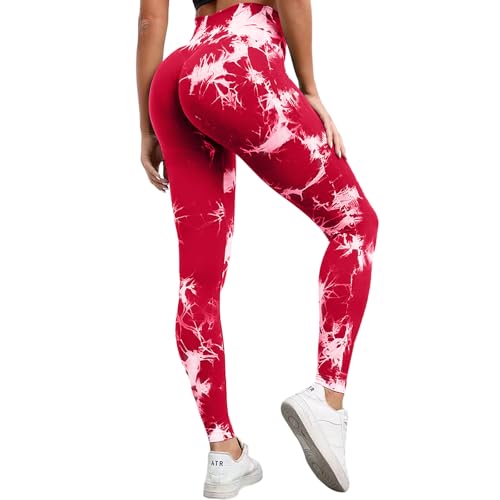 Neteson Sport Leggings Damen High Waist Scrunch Butt Leggings Push Up Blickdicht Leggins Booty Seamless Sporthose für Yoga Gym Hosen von Neteson
