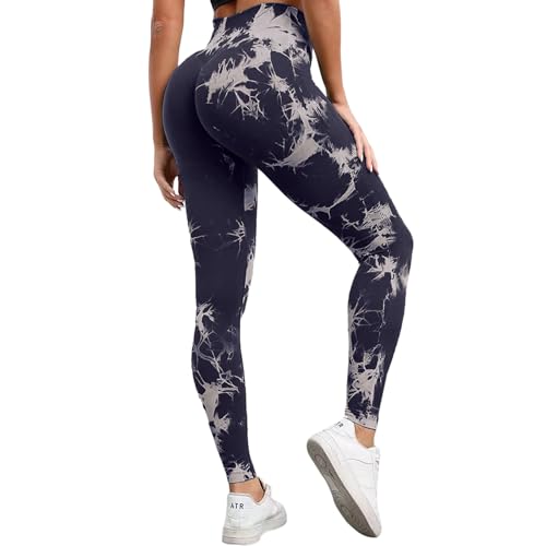 Neteson Sport Leggings Damen High Waist Scrunch Butt Leggings Push Up Blickdicht Leggins Booty Seamless Sporthose für Yoga Gym Hosen von Neteson