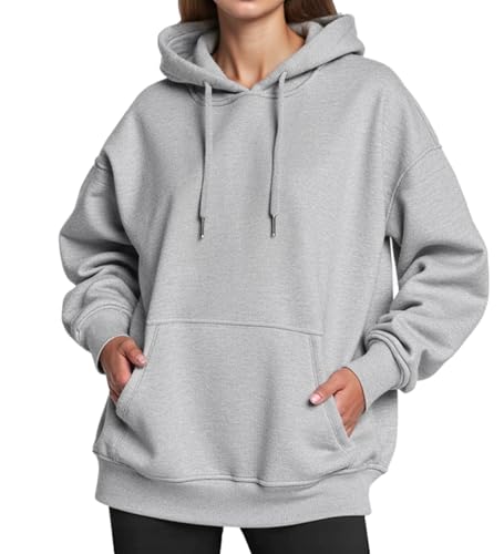 Neteson Sweat à Capuche Pour Femmes Oversize Sweatshirts Automne Hiver Col Rond Manches Longues Pull Polaire Basique Vêtements Neteson Sweat à Capuche Pour Femmes Oversize Sweatshirts Automne Hiver Col Rond Manches Longues Pull Polaire Basique Vêtements von Neteson