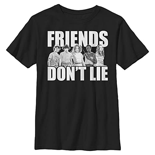 Stranger Things - Cast Friends Don't Lie YTH Crew neck Black 128 von Stranger Things