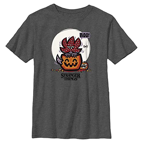 Stranger Things - Demodog Jackolantern YTH Crew neck Dark heather grey 116 von Stranger Things