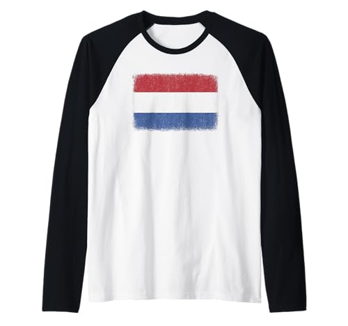 Niederlande Flagge Grafik für Männer Frauen Kinder Raglan von Netherlands Flag Graphic Store