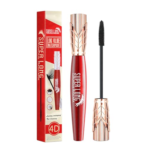 Mascara Wasserfeste und Schweißfest, Volumen und Länge, Verwenden Sie die Silikonbürstenspitze, um Jede Wimper Hervorzuheben, Schwarze Wimperntusche, 24-Stunden-Make-up,10ml von Netinpeater