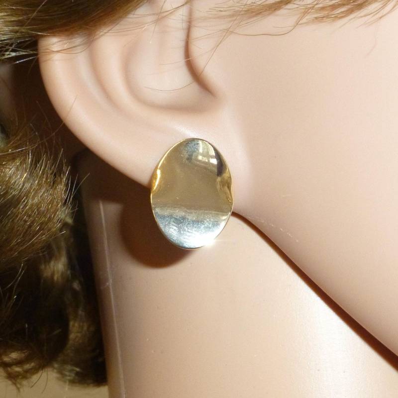 Ohrclips Oval Vergoldet Ohrclips Oval Vergoldet von NettesSchmuckshop