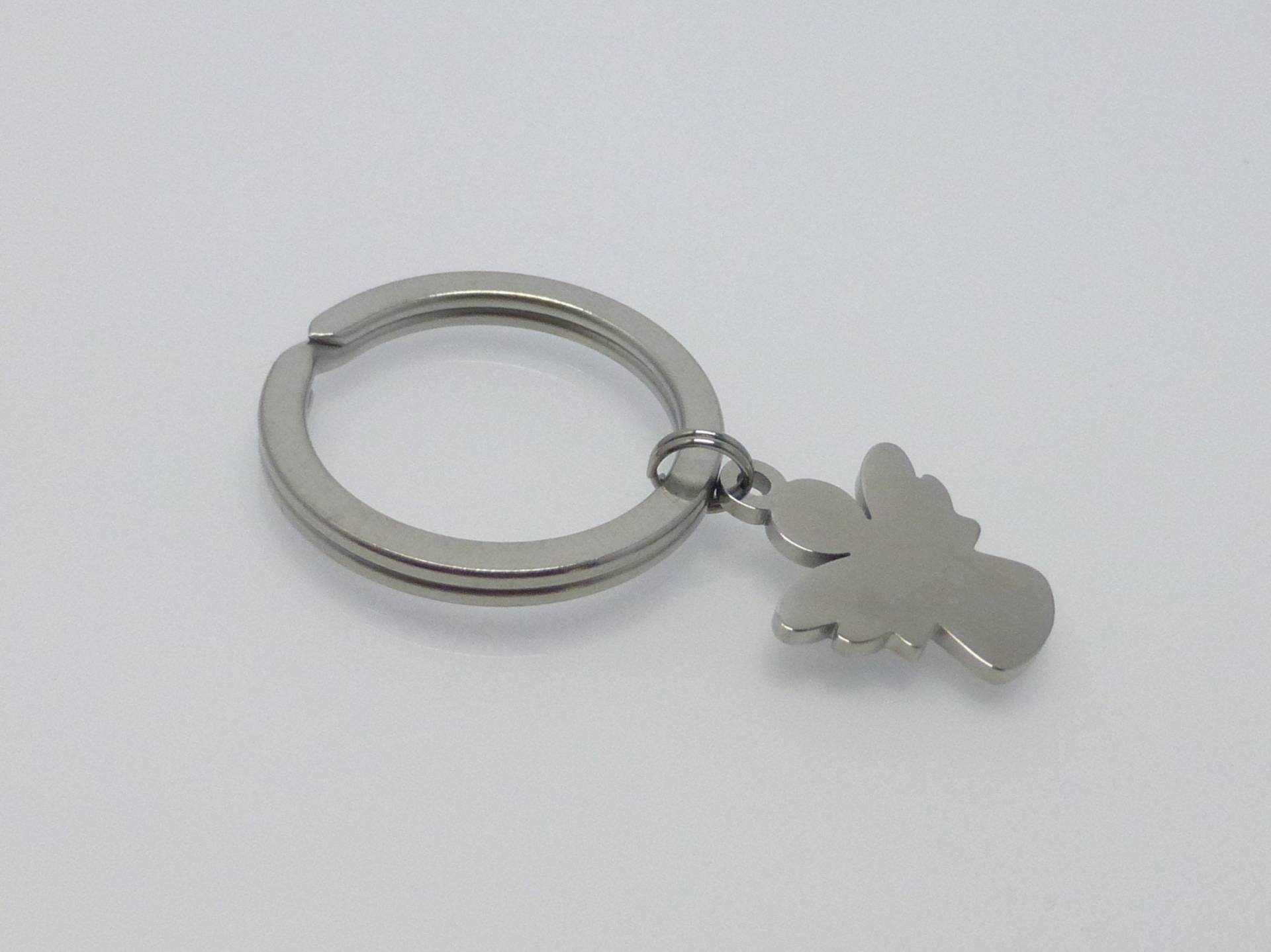 Schlüsselring Schutzengel Edelstahl, Schlüsselanhänger von NettesSchmuckshop