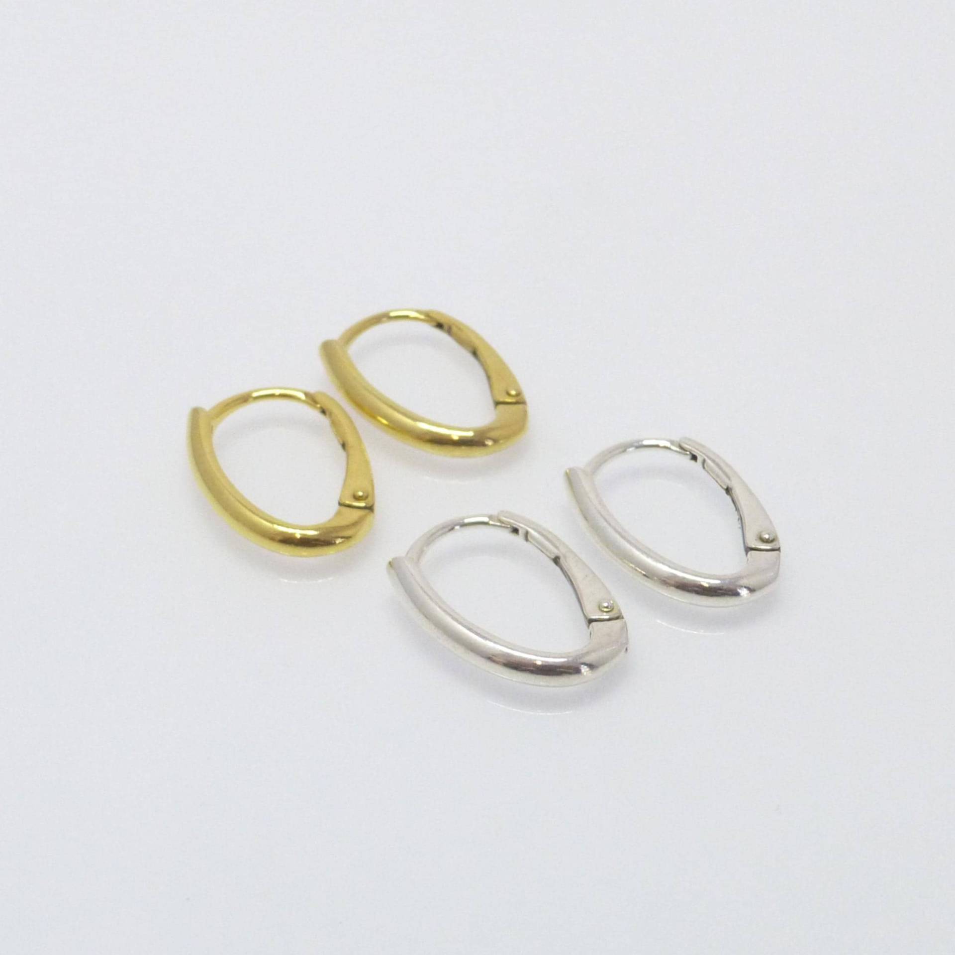 Basisohrringe Brisur Silber 925 Gold von NettesSchmuckwerk