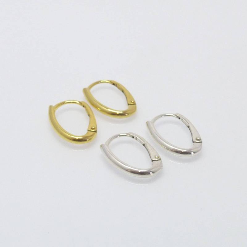 Basisohrringe Brisur Silber 925 Gold von NettesSchmuckwerk