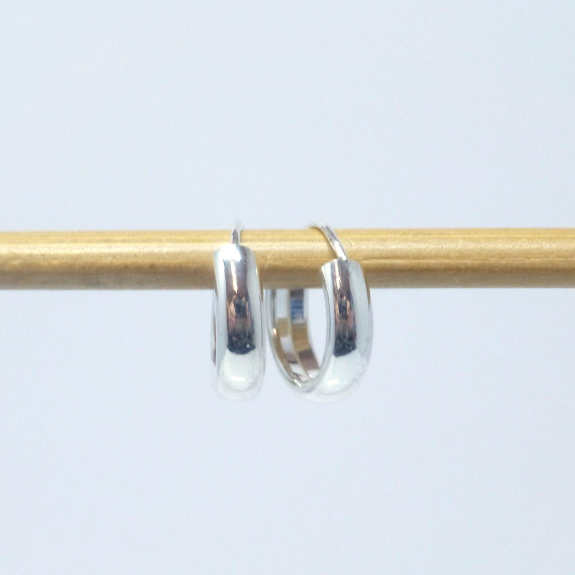 Creolen Silber 925 13x3, 5mm von NettesSchmuckwerk