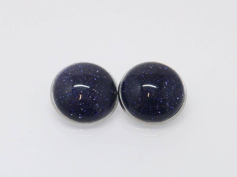 Ohrclips Blaufluss Cabochon Edelstahl Viele Größen Ohrclips Blaufluss Cabochon Edelstahl Viele Größen von NettesSchmuckwerk