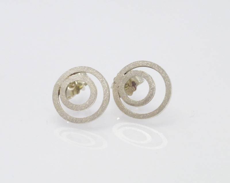 Ohrstecker "Doppelring" Sterlingsilber, Silberohrstecker Ohrstecker "Doppelring" Sterlingsilber, Silberohrstecker von NettesSchmuckwerk