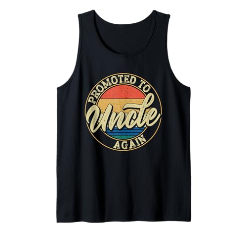 Herren Beförderung Zur Uncle Again Retro Family Tank Top Herren Beförderung Zur Uncle Again Retro Family Tank Top von Neue Onkel-ankündigungsbekleidung