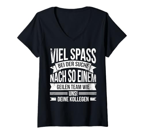 Damen Jobwechsel Kollegen Abschied von Arbeitskollegen T-Shirt mit V-Ausschnitt Damen Jobwechsel Kollegen Abschied von Arbeitskollegen T-Shirt mit V-Ausschnitt von Neuer Job Abschieds Geschenke