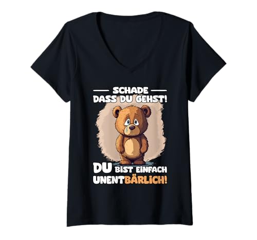 Damen Danke für die tolle Zeit mit dir | Ex Kollegen Jobwechsel T-Shirt mit V-Ausschnitt Damen Danke für die tolle Zeit mit dir | Ex Kollegen Jobwechsel T-Shirt mit V-Ausschnitt von Neuer Job Geschenke & Abschiedsgeschenk Kollegen