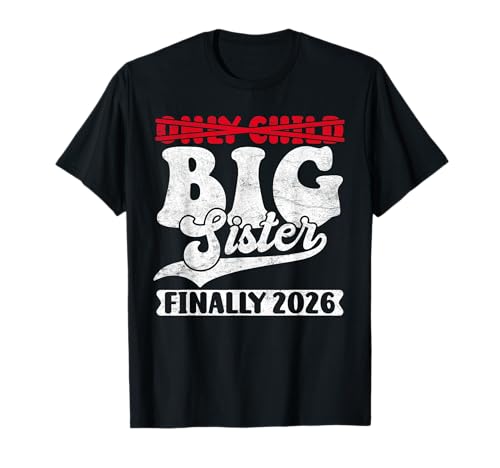 Bald Schwester EINZELKIND ICH WERDE Schwester 2026 Mädchen T-Shirt von Neues Baby Geschenk Nachwuchs T-Shirt Familie Set