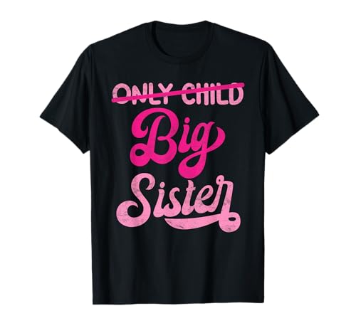 Bald Schwester EINZELKIND ICH WERDE Schwester 2026 Mädchen T-Shirt von Neues Baby Geschenk Nachwuchs T-Shirt Familie Set
