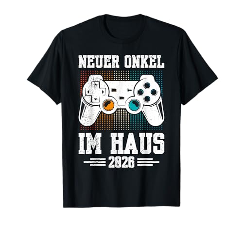 Familie Set New Uncle ON The Block 2026 LUSTIG Neues Baby T-Shirt von Neues Baby Geschenk Nachwuchs T-Shirt Familie Set