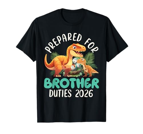 Nachwuchs Prepared for Brother Duties 2026 Neues Baby T-Shirt von Neues Baby Geschenk Nachwuchs T-Shirt Familie Set