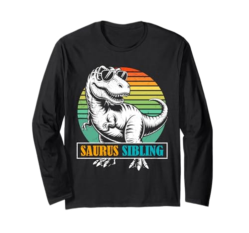 Nachwuchs Saurus Sibling Neues Baby Lustig Brüder Langarmshirt von Neues Baby Geschenk Nachwuchs T-Shirt Familie Set