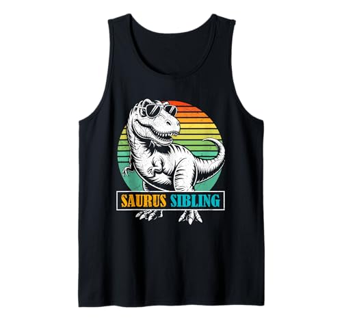Nachwuchs Saurus Sibling Neues Baby Lustig Brüder Tank Top von Neues Baby Geschenk Nachwuchs T-Shirt Familie Set