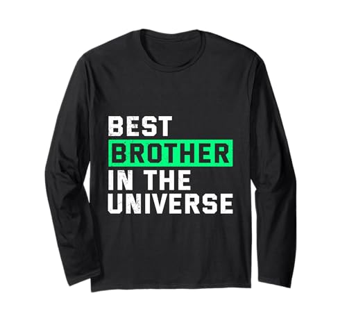 Neues Baby Bester Bruder IM Universum Lustiges Brüder Langarmshirt von Neues Baby Geschenk Nachwuchs T-Shirt Familie Set