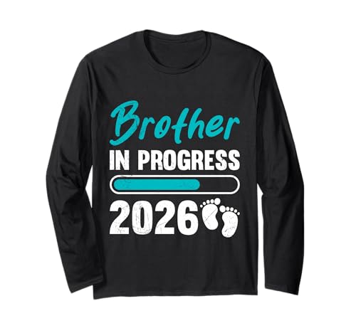 Neues Baby Brother Progress 2026 Brüder Langarmshirt von Neues Baby Geschenk Nachwuchs T-Shirt Familie Set