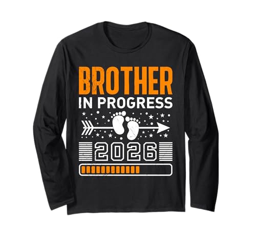 Neues Baby Brother Progress 2026 Brüder Langarmshirt von Neues Baby Geschenk Nachwuchs T-Shirt Familie Set