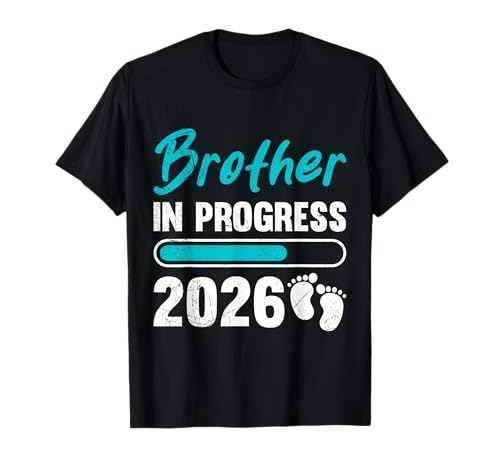 Neues Baby Brother Progress 2026 Brüder T-Shirt von Neues Baby Geschenk Nachwuchs T-Shirt Familie Set