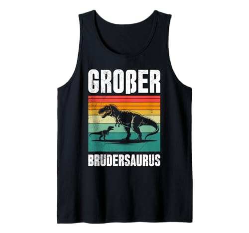 Neues Baby GROSSER BRUDERSAURUS Lustiges Brüder Tank Top von Neues Baby Geschenk Nachwuchs T-Shirt Familie Set