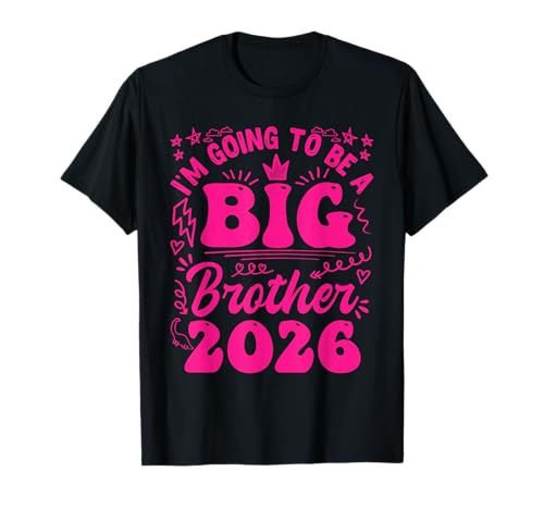 Neues Baby Going to BE A Big BRO 2026 Lustig Brüder T-Shirt von Neues Baby Geschenk Nachwuchs T-Shirt Familie Set