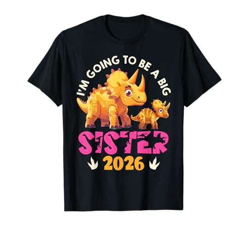 Neues Baby Going to BE A Big SIS 2026 Lustiges Schwestern T-Shirt von Neues Baby Geschenk Nachwuchs T-Shirt Familie Set