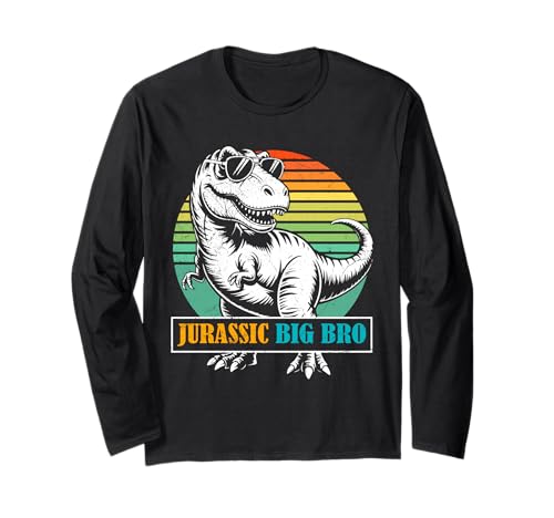 Neues Baby Jurassic Big BRO Lustiges Nachwuchs Langarmshirt von Neues Baby Geschenk Nachwuchs T-Shirt Familie Set