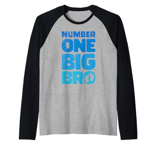 Neues Baby Number ONE Big BRO Lustiges Brüder Raglan von Neues Baby Geschenk Nachwuchs T-Shirt Familie Set