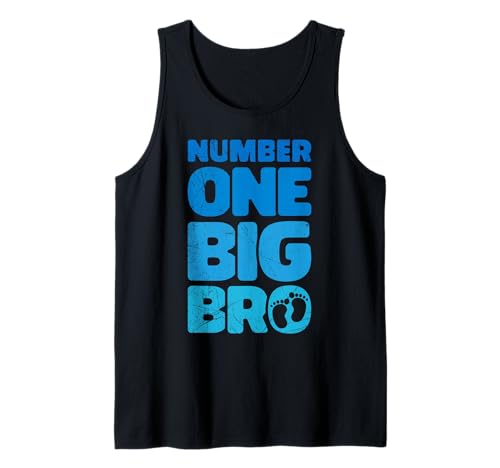 Neues Baby Number ONE Big BRO Lustiges Brüder Tank Top von Neues Baby Geschenk Nachwuchs T-Shirt Familie Set